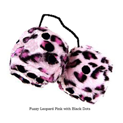 3 Inch Leopard Pink with Black Dots