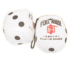 3 Inch White "FULL HOUSE" Poker Furry Dice