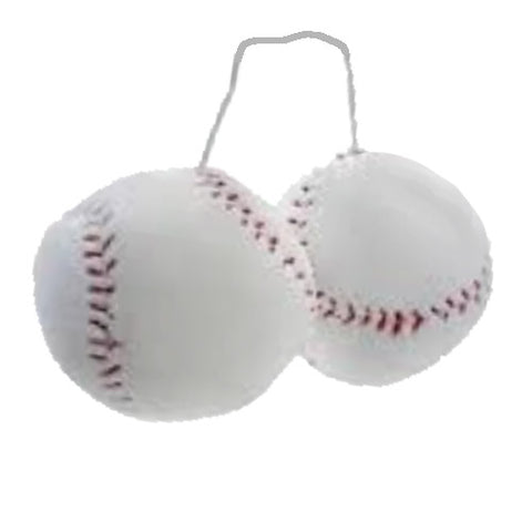 3 Inch Baseballs Fuzzy Dice