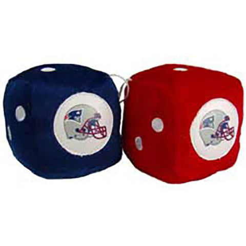 NFL New England Patriots Fuzzy Dice