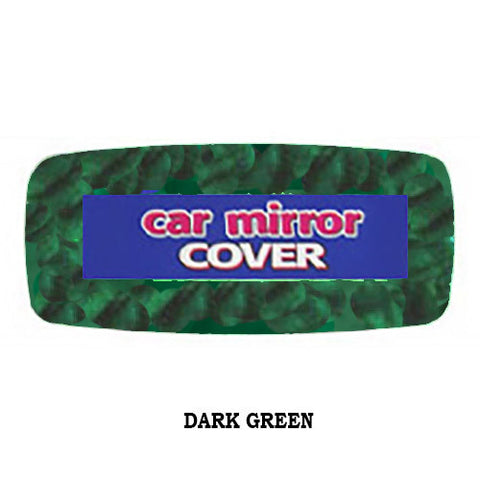 Fuzzy Rearview Mirror Cover - Dark Green