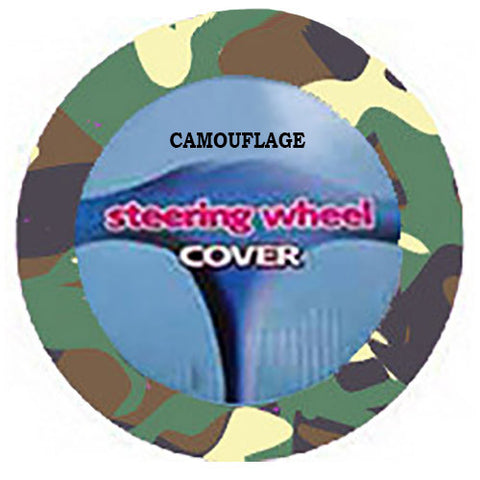 Fuzzy Steering Wheel Cover - Camo